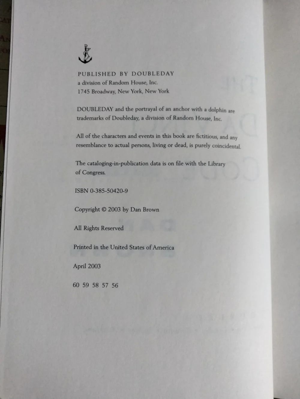 The Davinci Code, Hardcover by Dan Brown